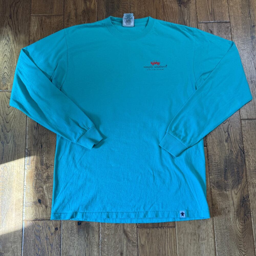 Simply Southern “Preppin for the Holidays’ Long Slv T-Shirt Women’s M Christmas - Picture 2 of 5
